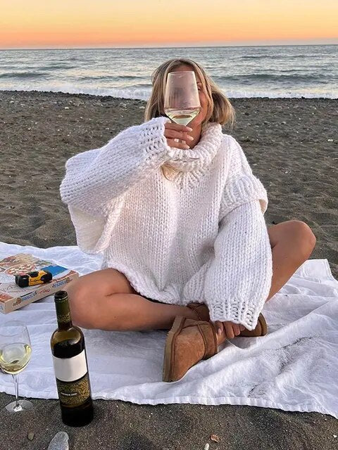 Damenpullover Extra Dick und Warm - Für Gemütliche Wintertage